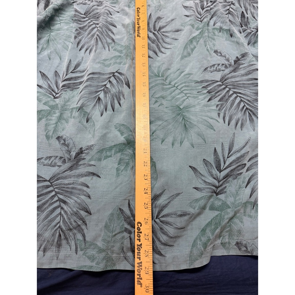 Tommy Bahama Mens Large 100% Silk Blue Palm Leaf Print Camp Shirt RN 86549 - Picture 10 of 10